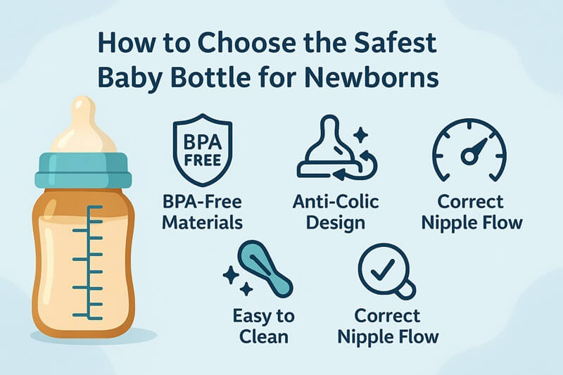 How to Choose the Safest Baby Bottle for Newborns? - HEORSHE