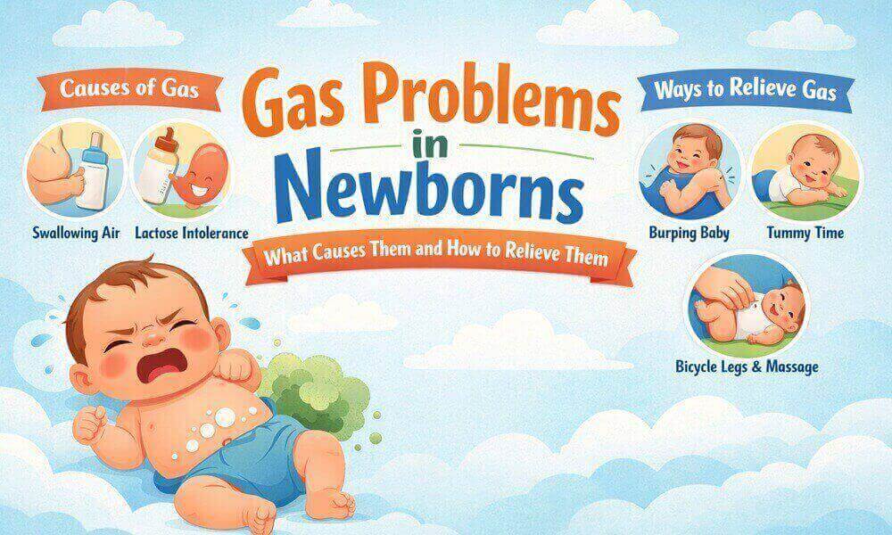 Gas Problems in Newborns: What Causes Them and How to Relieve Them