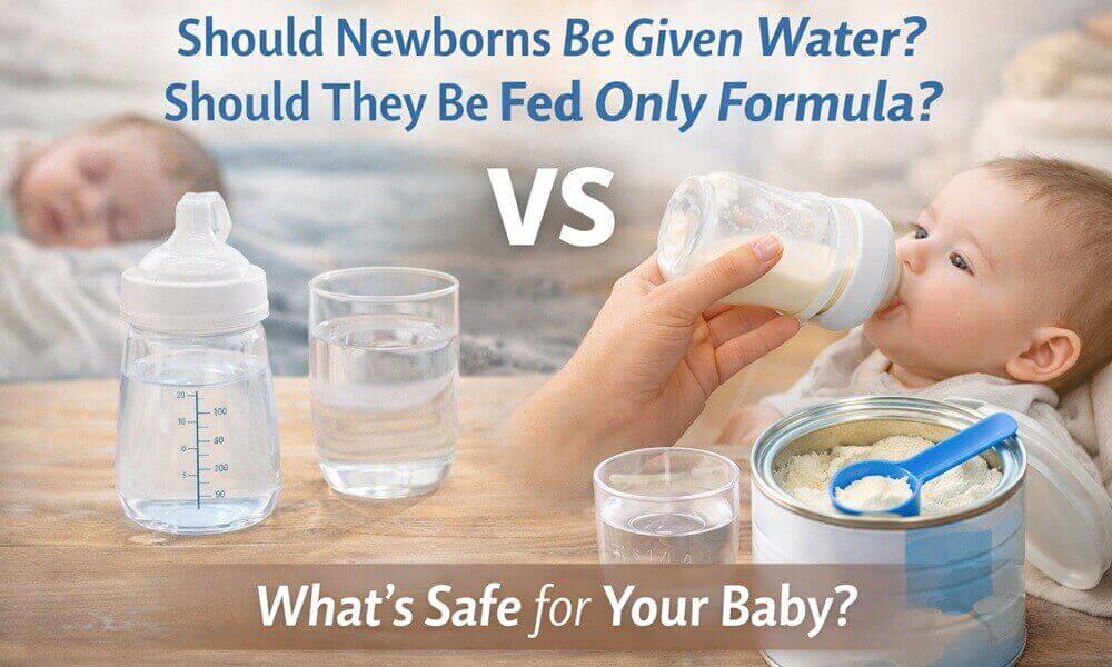 Should Newborns Be Given Water? Should They Be Fed Only Formula?