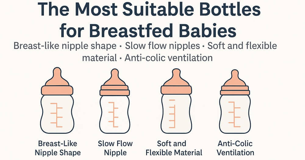 The Most Suitable Bottles for Breastfed Babies